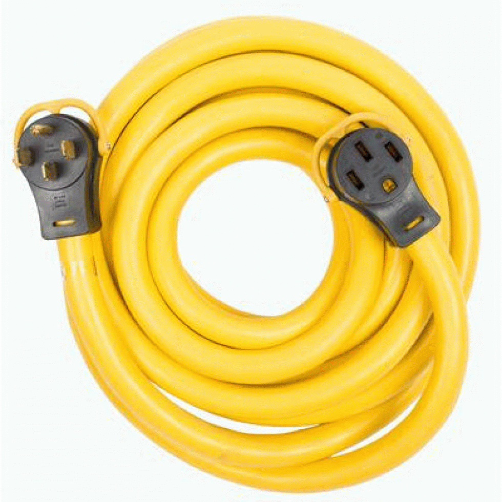 TOOLWAY Rallonge électrique extérieure UltraFlex, 30,5m, jaune